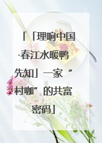 「理响中国·春江水暖鸭先知」一家“村咖”的共富密码