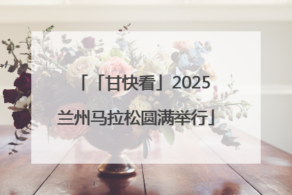「甘快看」2025兰州马拉松圆满举行