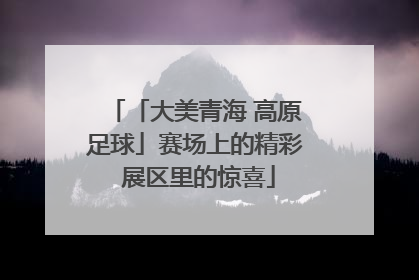 「大美青海 高原足球」赛场上的精彩 展区里的惊喜
