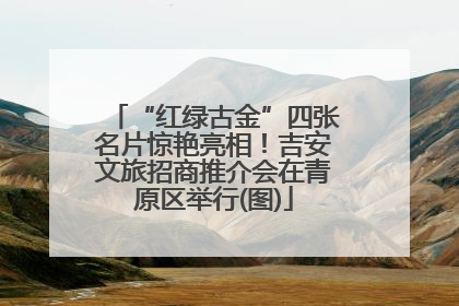 “红绿古金”四张名片惊艳亮相！吉安文旅招商推介会在青原区举行(图)