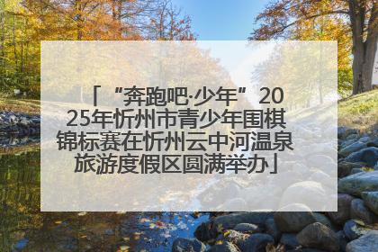 “奔跑吧·少年”2025年忻州市青少年围棋锦标赛在忻州云中河温泉旅游度假区圆满举办