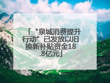“泉城消费提升行动”已发放以旧换新补贴资金18.8亿元