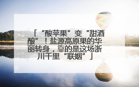 “酸苹果”变“甜酒酿”！盐源高原果的华丽转身，靠的是这场浙川千里“联姻”