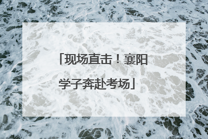 现场直击！襄阳学子奔赴考场