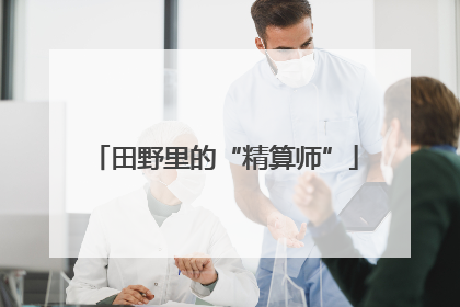 田野里的“精算师”