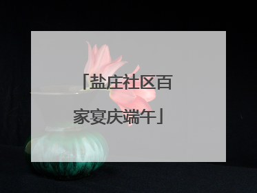盐庄社区百家宴庆端午