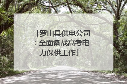 罗山县供电公司：全面备战高考电力保供工作