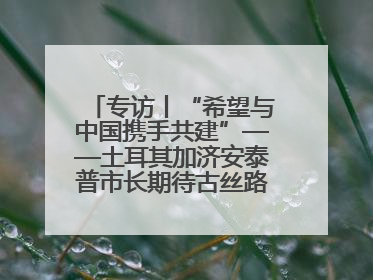 专访丨“希望与中国携手共建”——土耳其加济安泰普市长期待古丝路重镇焕发新活力