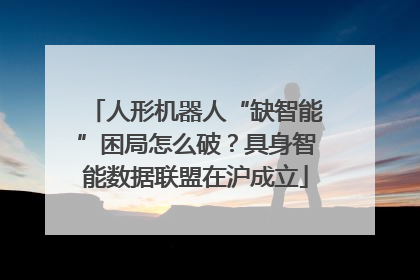 人形机器人“缺智能”困局怎么破？具身智能数据联盟在沪成立