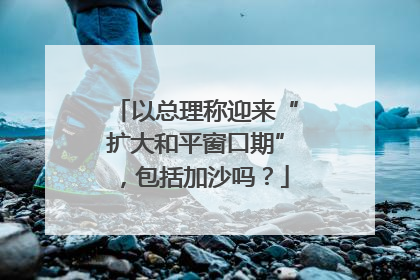 以总理称迎来“扩大和平窗口期”，包括加沙吗？