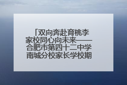 双向奔赴育桃李 家校同心向未来——合肥市第四十二中学南城分校家长学校期末总结会圆满召开