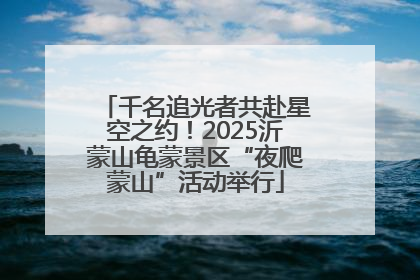 千名追光者共赴星空之约！2025沂蒙山龟蒙景区“夜爬蒙山”活动举行
