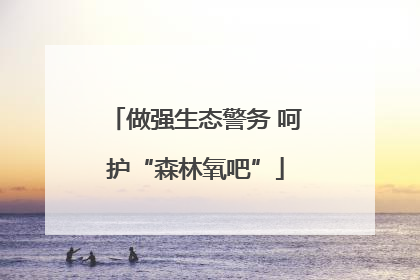 做强生态警务 呵护“森林氧吧”