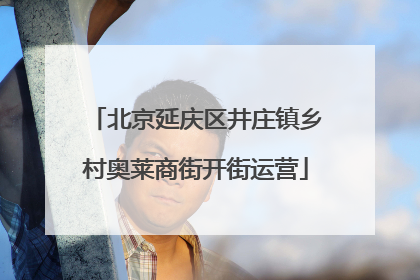 北京延庆区井庄镇乡村奥莱商街开街运营