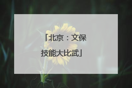 北京：文保技能大比武