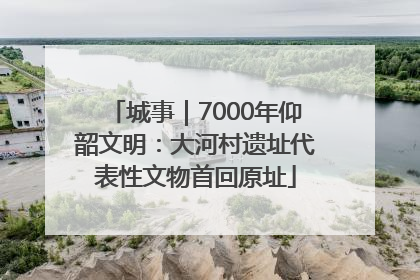 城事｜7000年仰韶文明：大河村遗址代表性文物首回原址