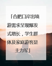 合肥口岸出境游需求呈现爆发式增长，学生群体及家庭游客是主力军