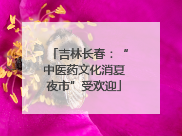 吉林长春：“中医药文化消夏夜市”受欢迎