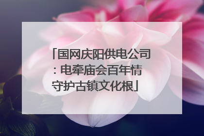 国网庆阳供电公司：电牵庙会百年情 守护古镇文化根