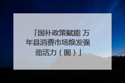国补政策赋能 万年县消费市场焕发强劲活力（图）