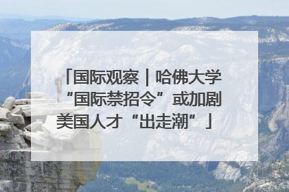 国际观察｜哈佛大学“国际禁招令”或加剧美国人才“出走潮”