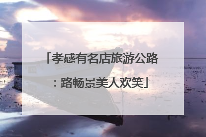 孝感有名店旅游公路：路畅景美人欢笑