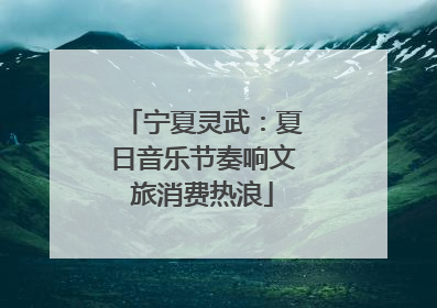 宁夏灵武：夏日音乐节奏响文旅消费热浪