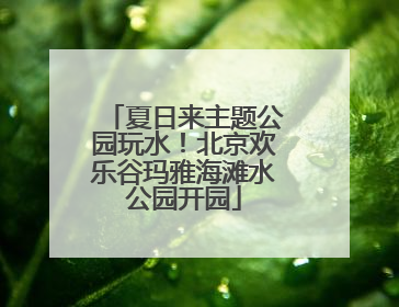 夏日来主题公园玩水！北京欢乐谷玛雅海滩水公园开园