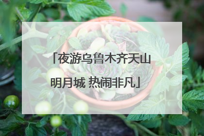 夜游乌鲁木齐天山明月城 热闹非凡