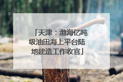 天津：渤海亿吨级油田海上平台陆地建造工作收官