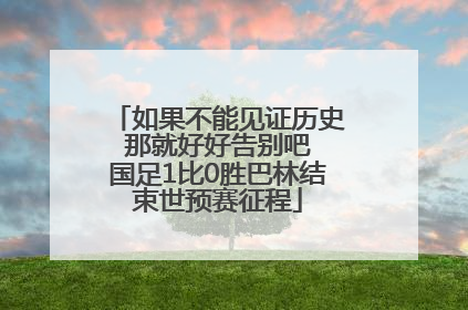 如果不能见证历史 那就好好告别吧 国足1比0胜巴林结束世预赛征程