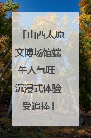山西太原文博场馆端午人气旺 沉浸式体验受追捧