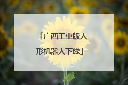 广西工业版人形机器人下线