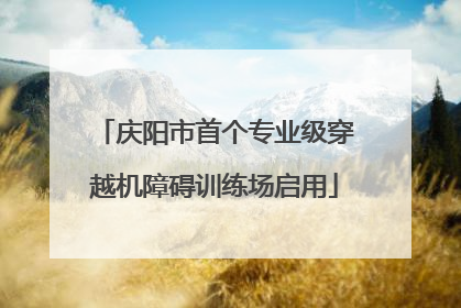 庆阳市首个专业级穿越机障碍训练场启用