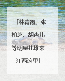 林青霞、张柏芝、胡杏儿等明星扎堆来江西这里