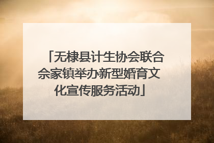 无棣县计生协会联合佘家镇举办新型婚育文化宣传服务活动