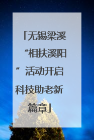 无锡梁溪“相扶溪阳”活动开启科技助老新篇章