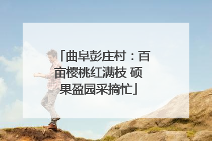曲阜彭庄村：百亩樱桃红满枝 硕果盈园采摘忙