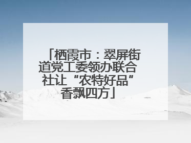 栖霞市：翠屏街道党工委领办联合社让“农特好品”香飘四方