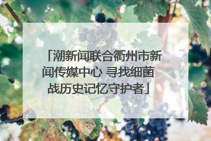 潮新闻联合衢州市新闻传媒中心 寻找细菌战历史记忆守护者