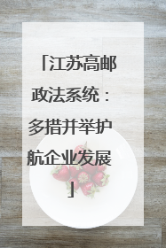 江苏高邮政法系统：多措并举护航企业发展