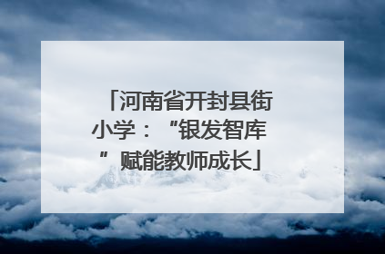 河南省开封县街小学：“银发智库”赋能教师成长