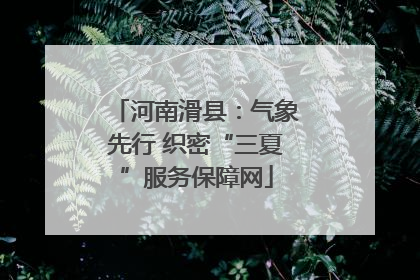 河南滑县：气象先行 织密“三夏”服务保障网