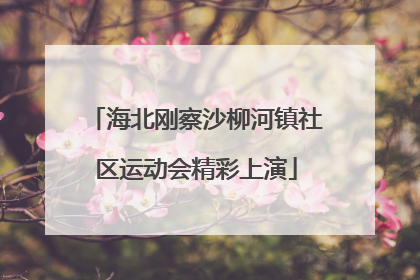 海北刚察沙柳河镇社区运动会精彩上演