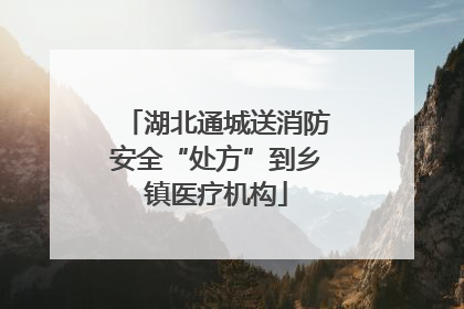 湖北通城送消防安全“处方”到乡镇医疗机构