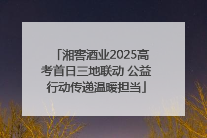 湘窖酒业2025高考首日三地联动 公益行动传递温暖担当
