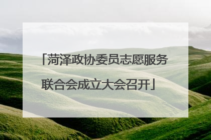 菏泽政协委员志愿服务联合会成立大会召开