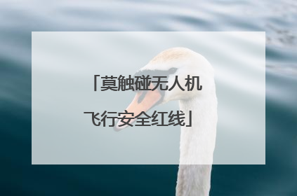 莫触碰无人机飞行安全红线
