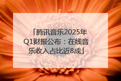 腾讯音乐2025年Q1财报公布：在线音乐收入占比近8成