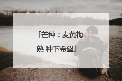 芒种：麦黄梅熟 种下希望